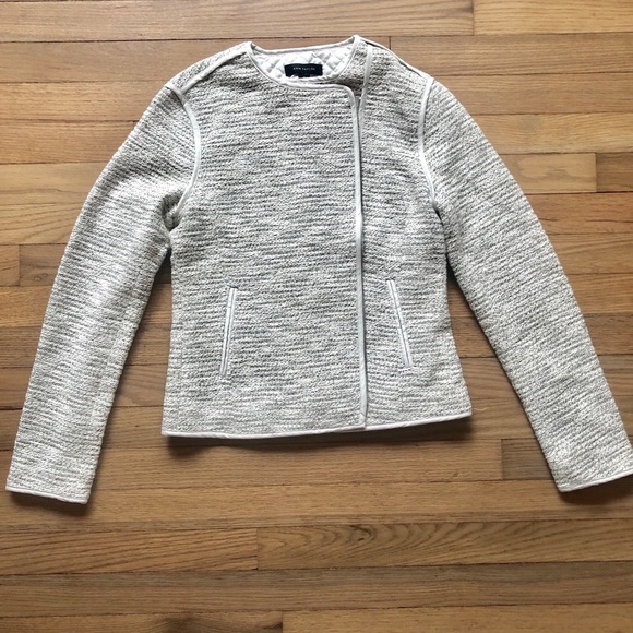 Ann Taylor Jackets & Blazers - Quilted Tweed Moto Jacket
